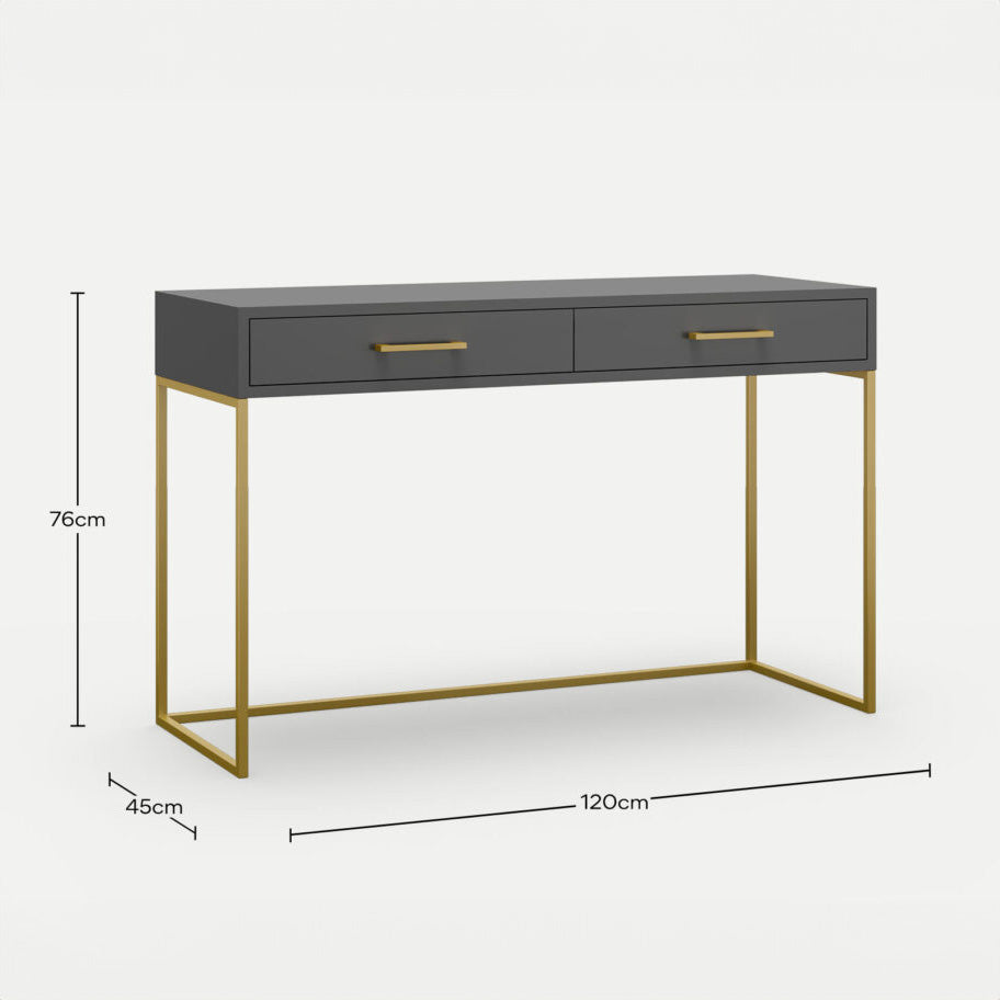 Naledi Dark Grey Desk