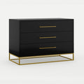 Naledi Black 3 Drawer Dresser