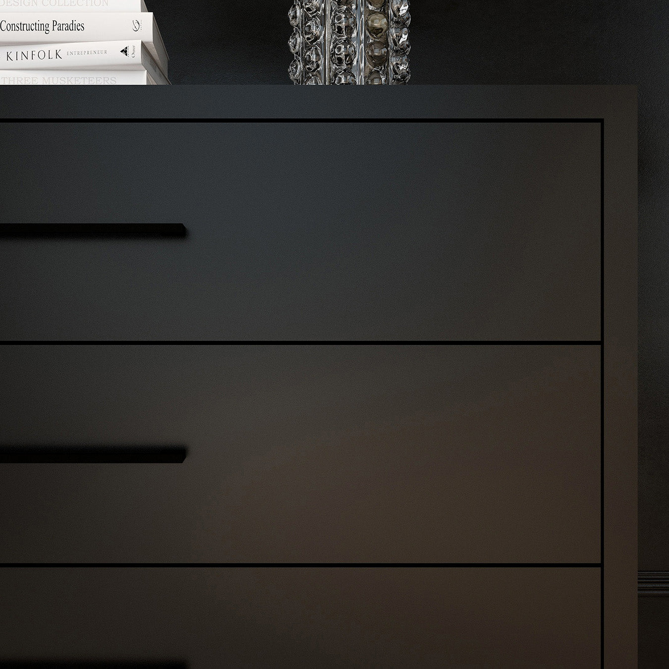 Naledi Black 3 Drawer Dresser