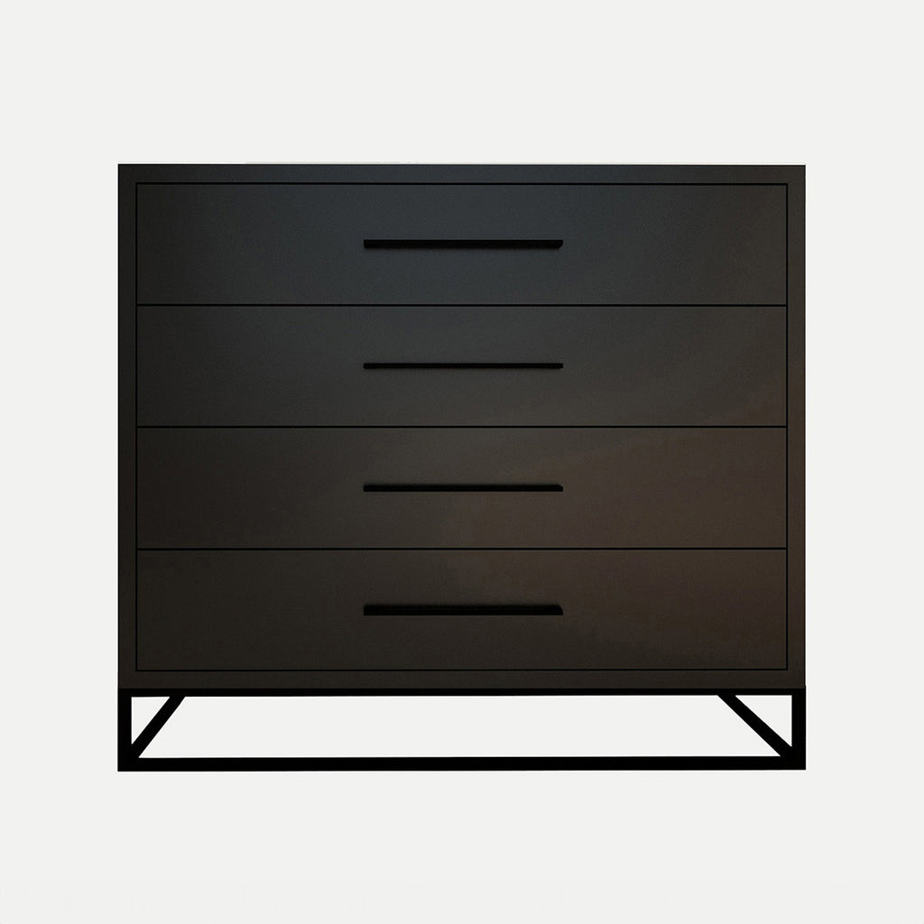 Naledi Black 4 Drawer Dresser
