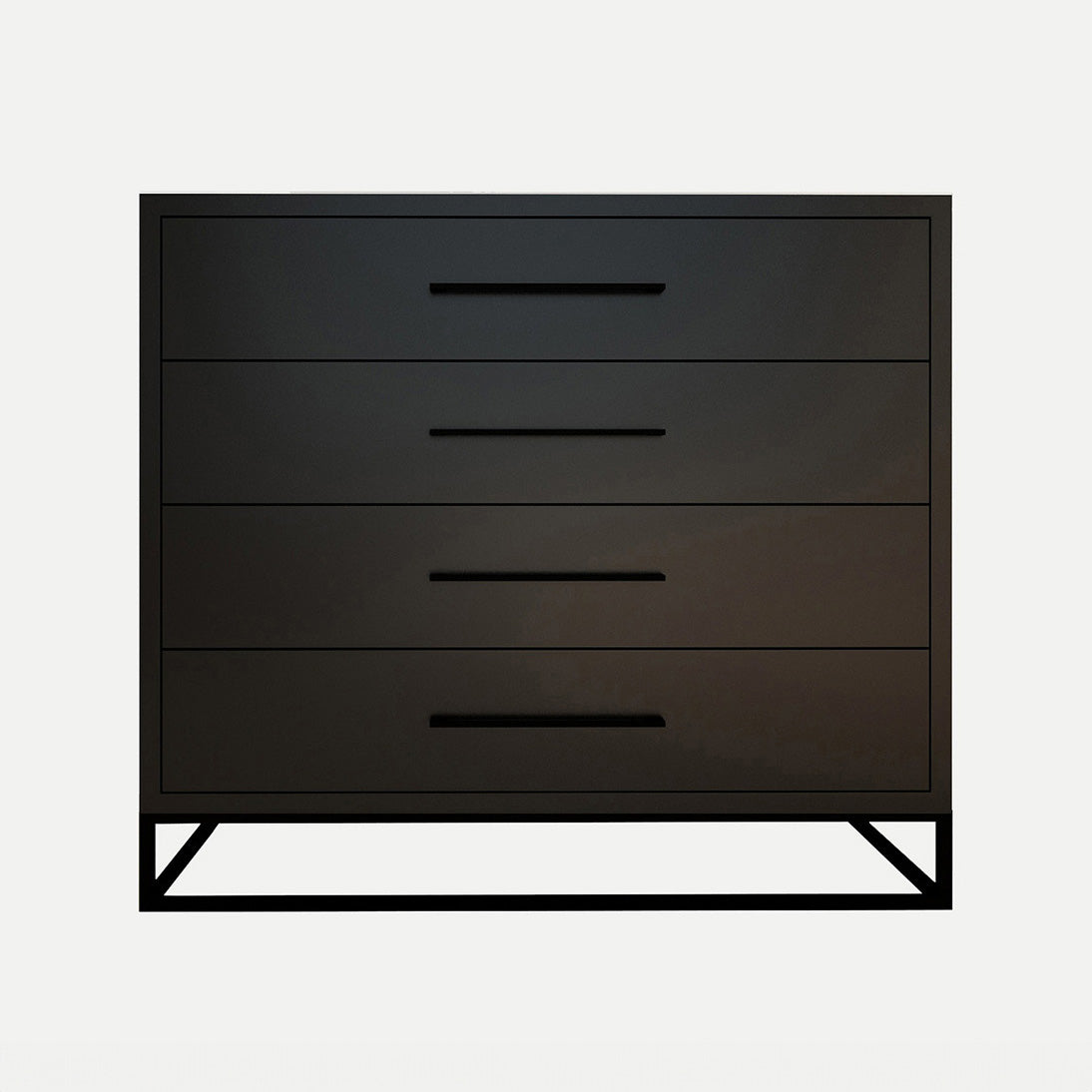 Naledi Black 4 Drawer Dresser