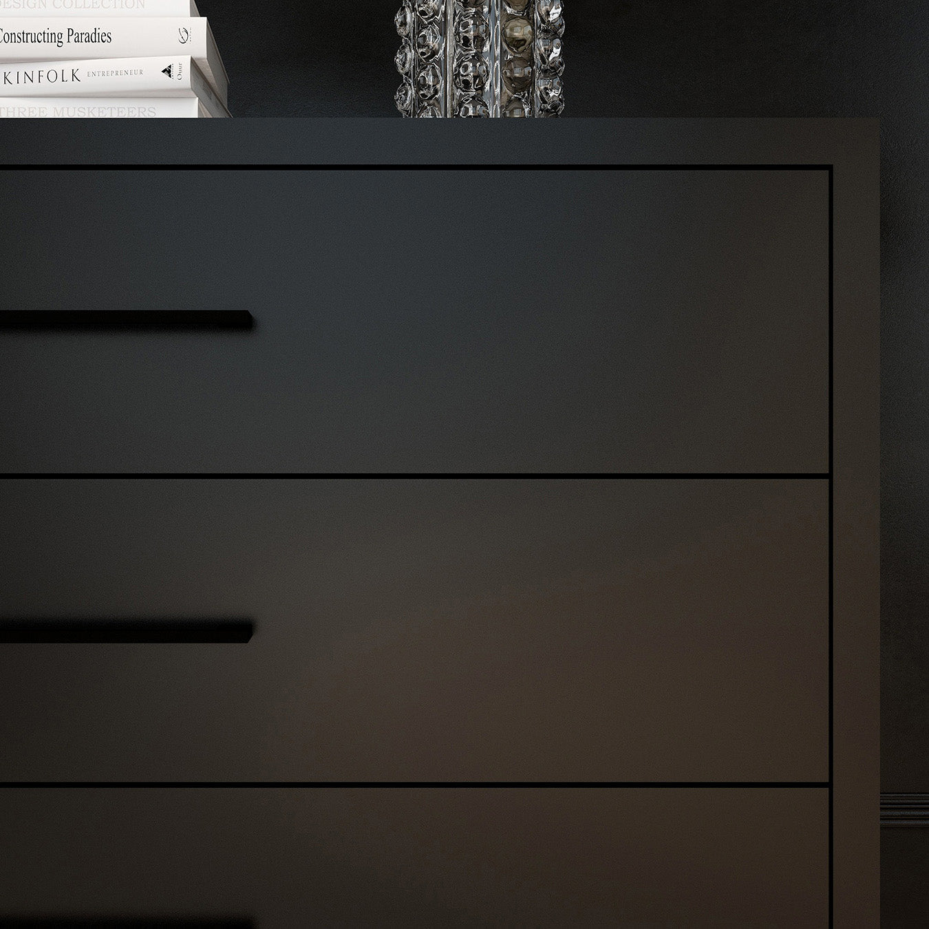 Naledi Black 4 Drawer Dresser