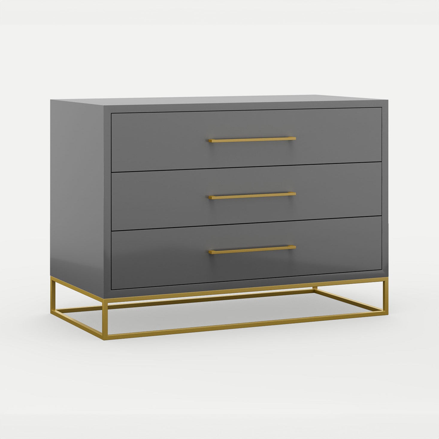 Naledi Dark Grey 3 Drawer Dresser