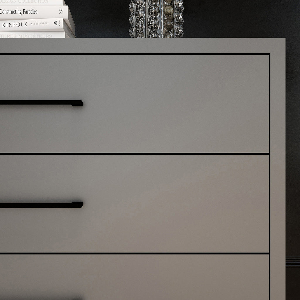 Naledi Dark Grey 3 Drawer Dresser