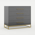 Naledi Dark Grey 4 Drawer Dresser