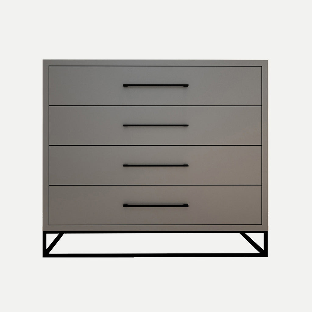 Naledi Dark Grey 4 Drawer Dresser