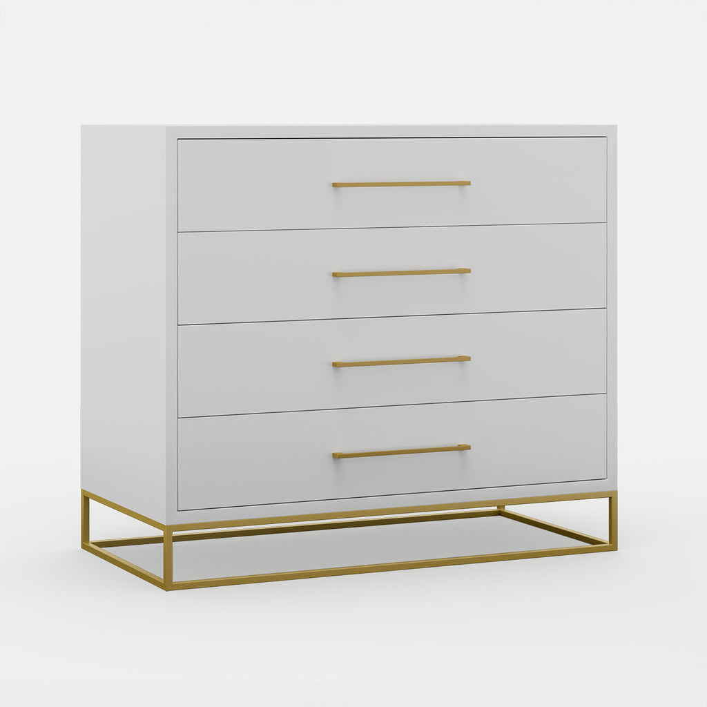 Naledi Light Grey 4 Drawer Dresser