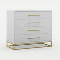 Naledi Light Grey 4 Drawer Dresser