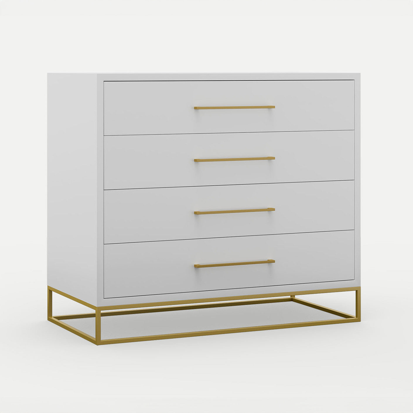 Naledi Light Grey 4 Drawer Dresser
