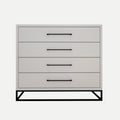 Naledi Light Grey 4 Drawer Dresser
