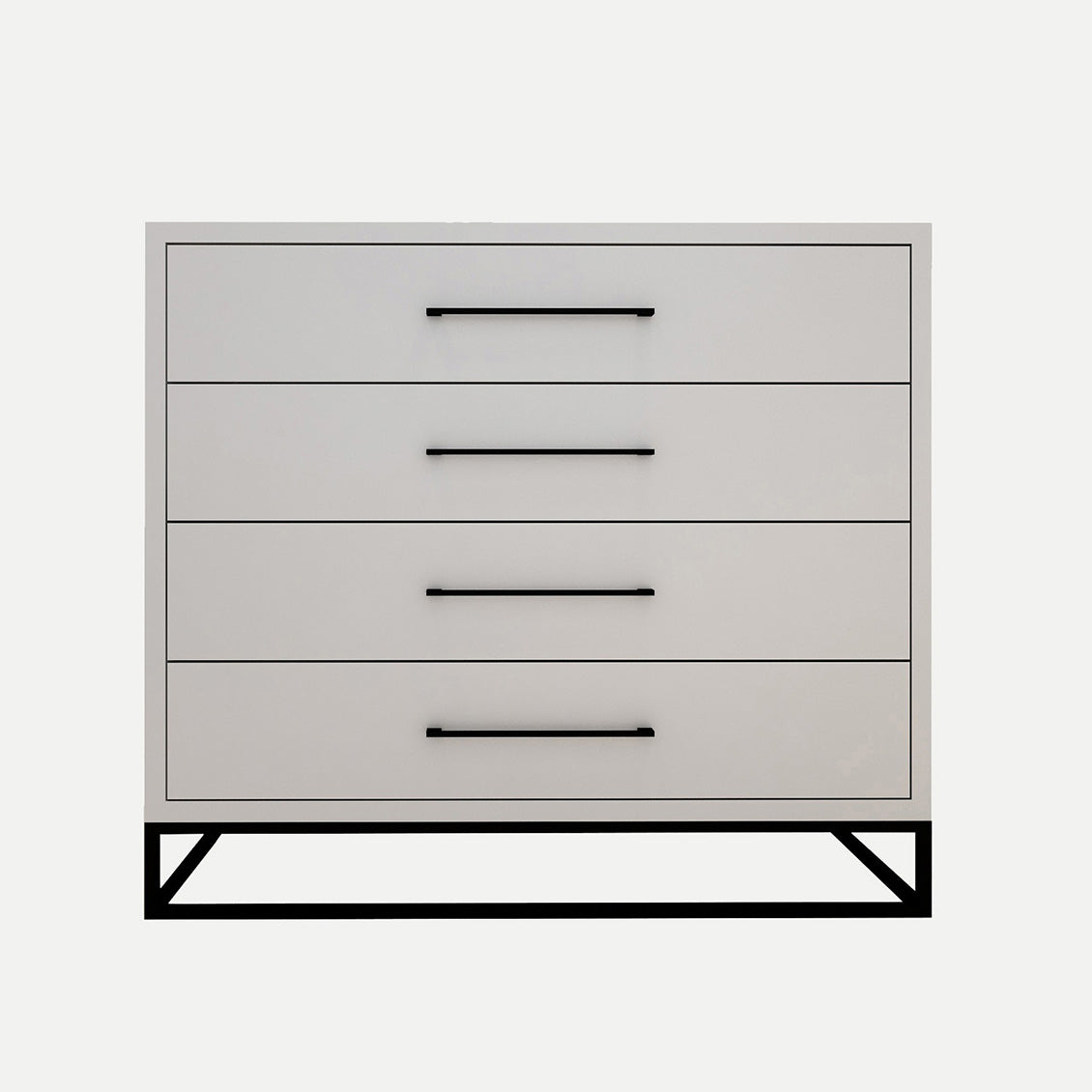 Naledi Light Grey 4 Drawer Dresser