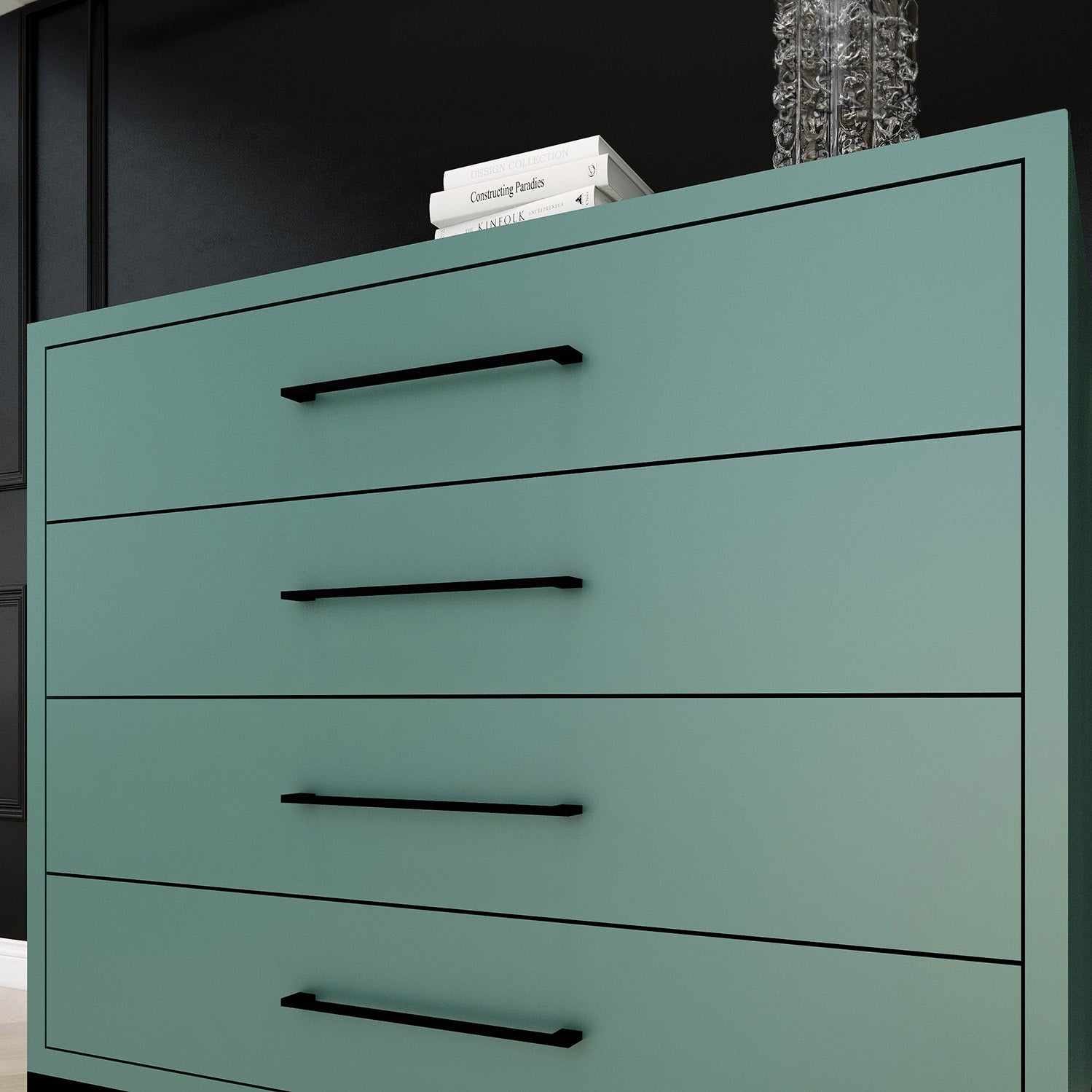 Naledi Turquoise 4 Drawer Dresser