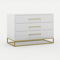 Naledi White 3 Drawer Dresser