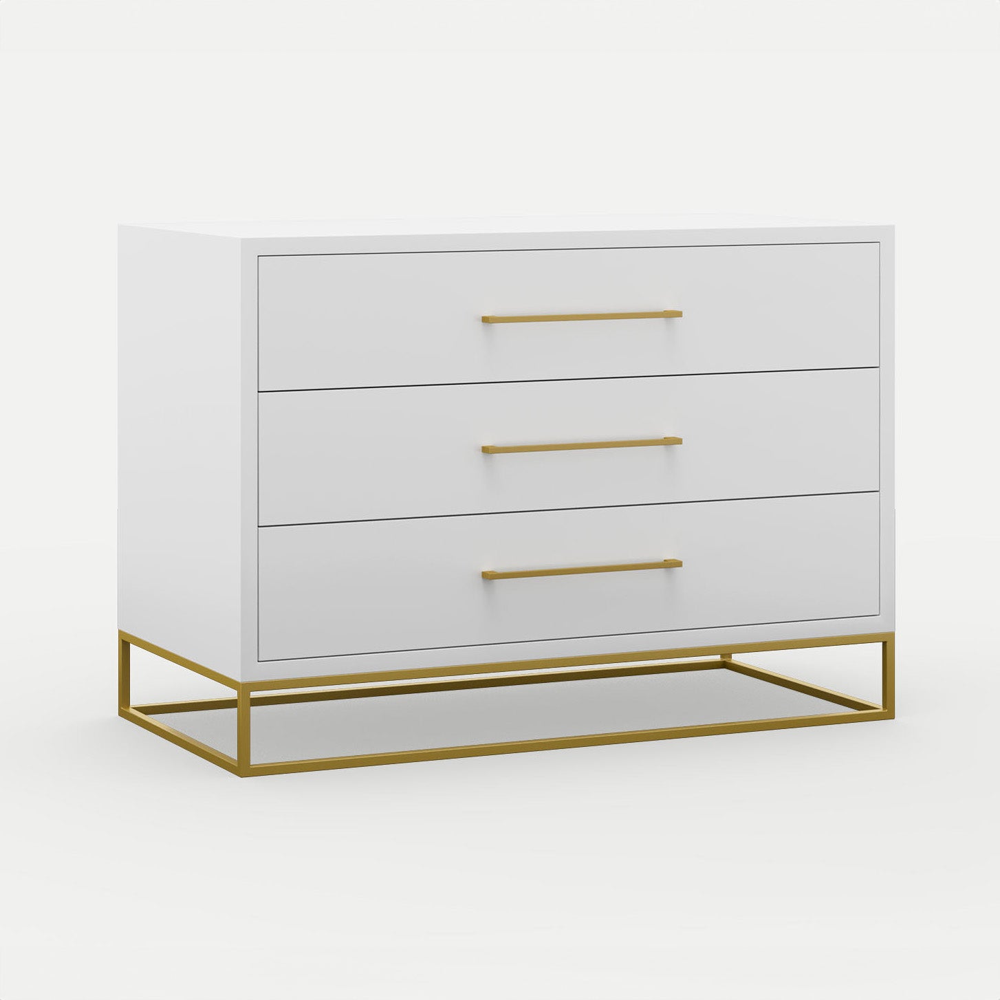 Naledi White 3 Drawer Dresser