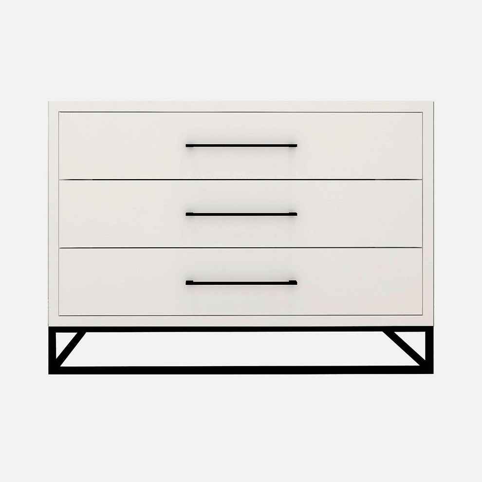 Naledi White 3 Drawer Dresser