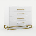 Naledi White 4 Drawer Dresser