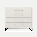 Naledi White 4 Drawer Dresser