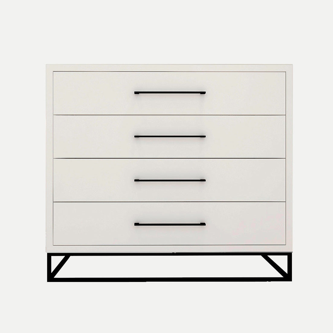 Naledi White 4 Drawer Dresser