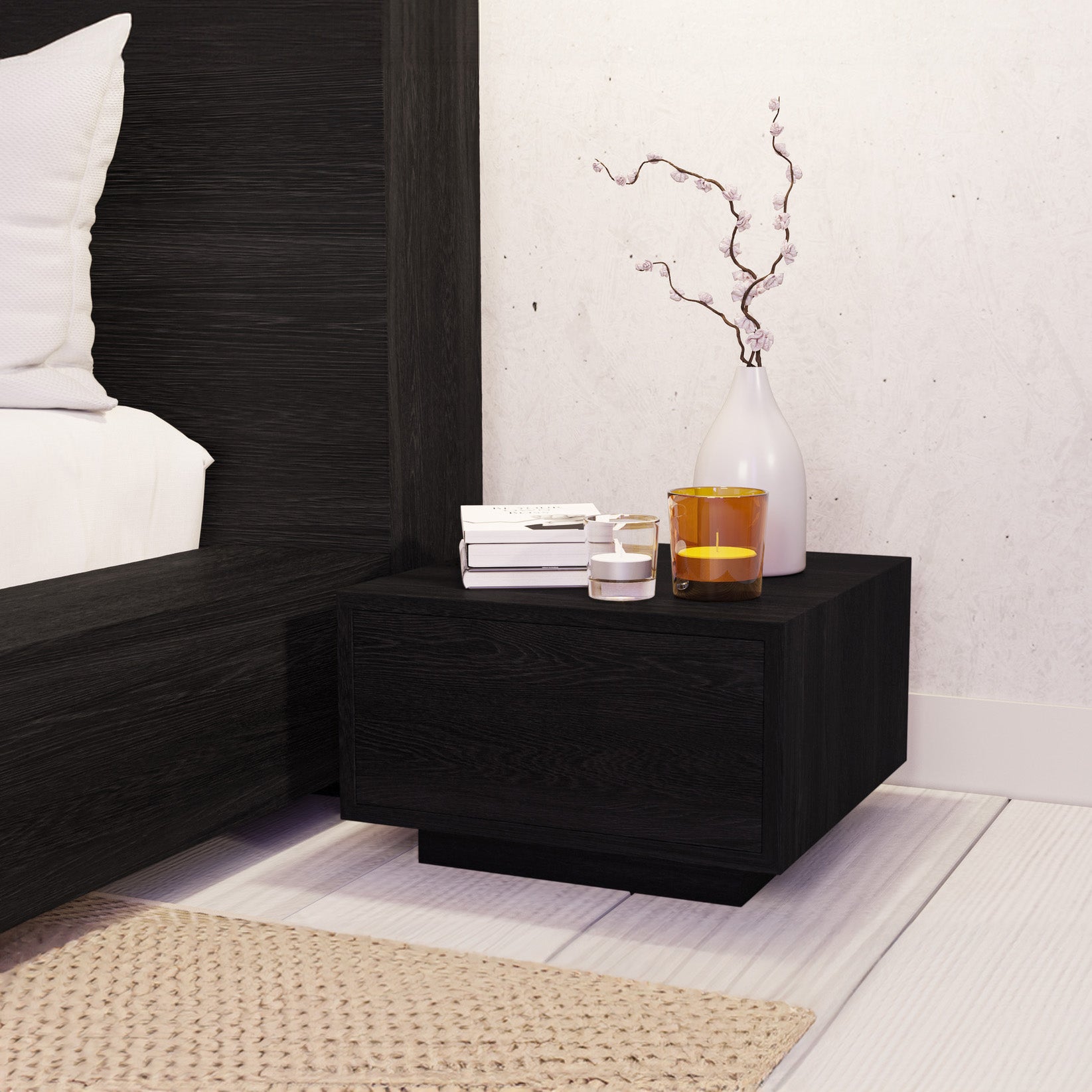 Amahle Black Oak Pedestal