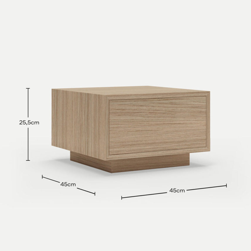Amahle Clear Oak Pedestal