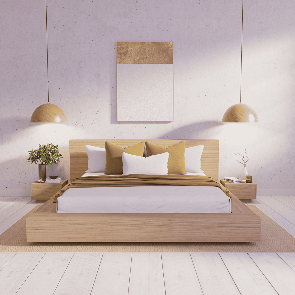 Amahle Clear Oak Pedestal