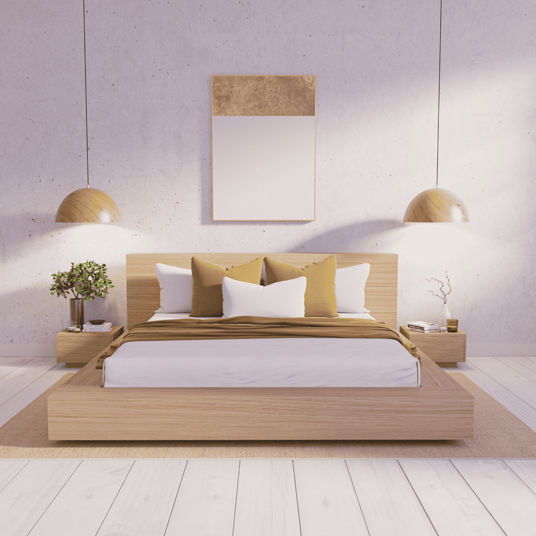 Amahle Clear Oak Pedestal