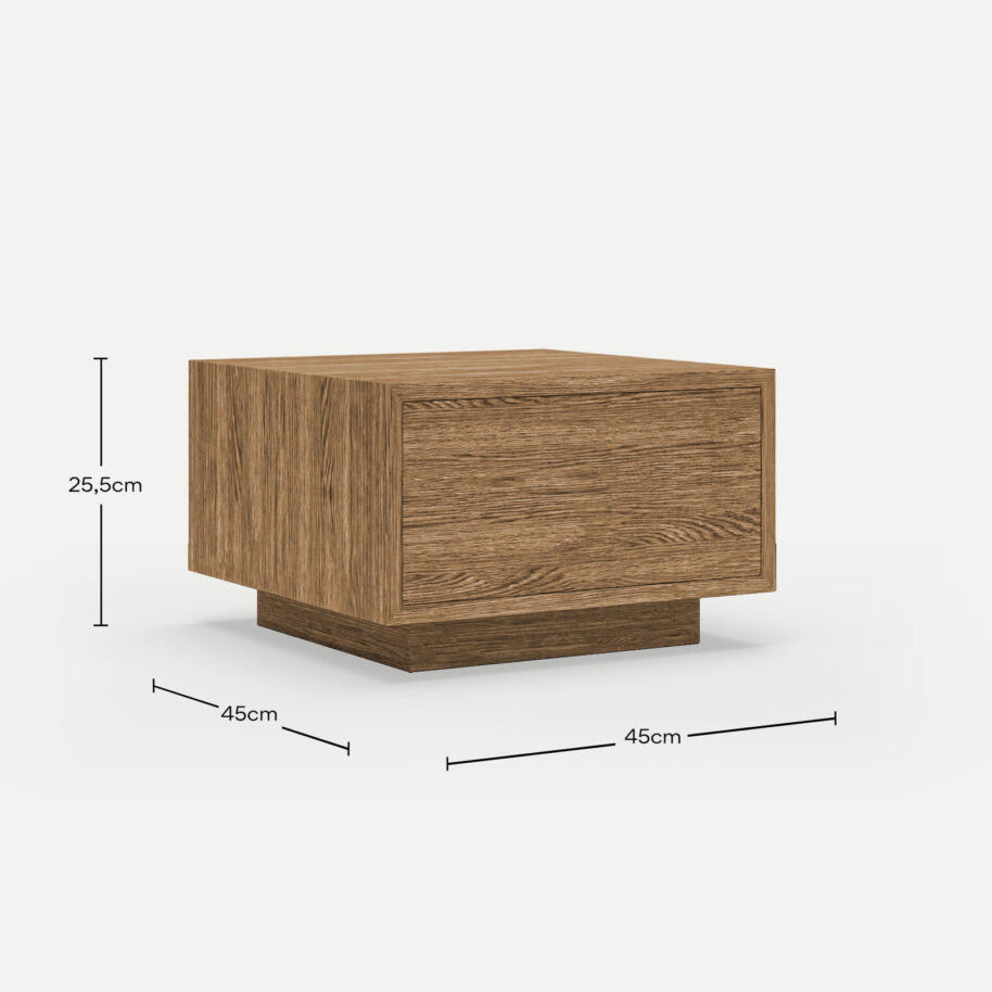 Amahle Walnut Oak Pedestal