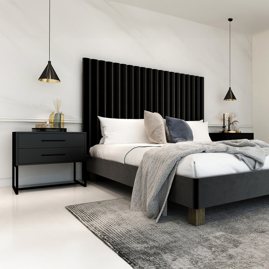 Naledi Black Bedside Pedestal