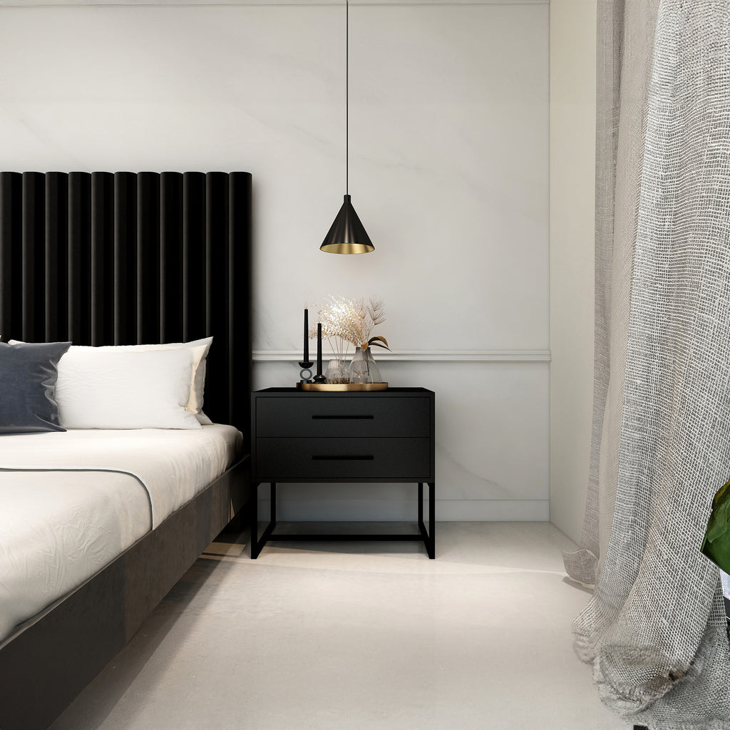 Naledi Black Bedside Pedestal