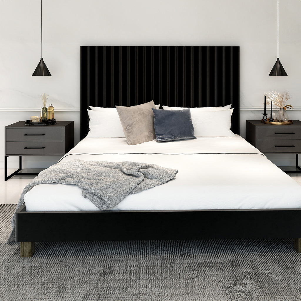 Naledi Dark Grey Bedside Pedestal