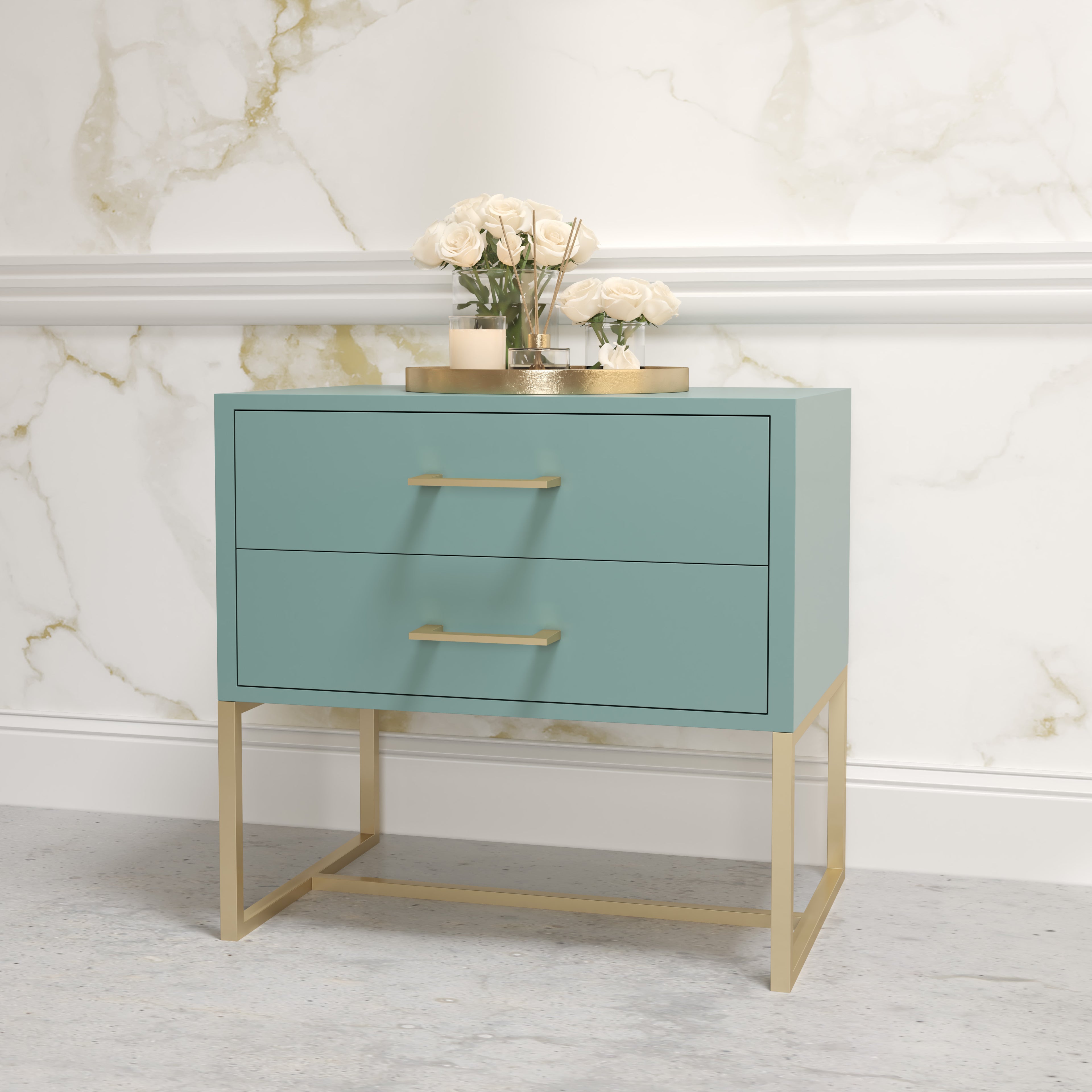 Naledi Turquoise Bedside Pedestal