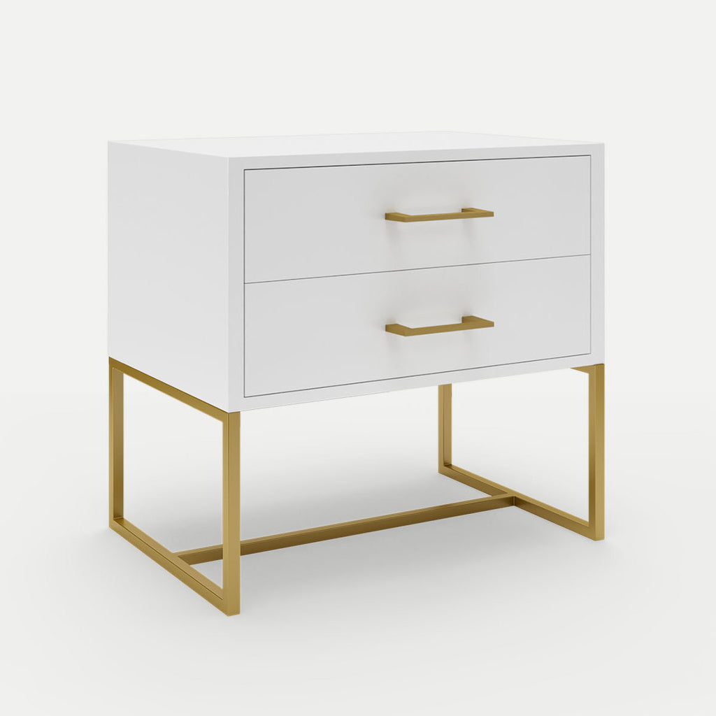 Naledi White Bedside Pedestal